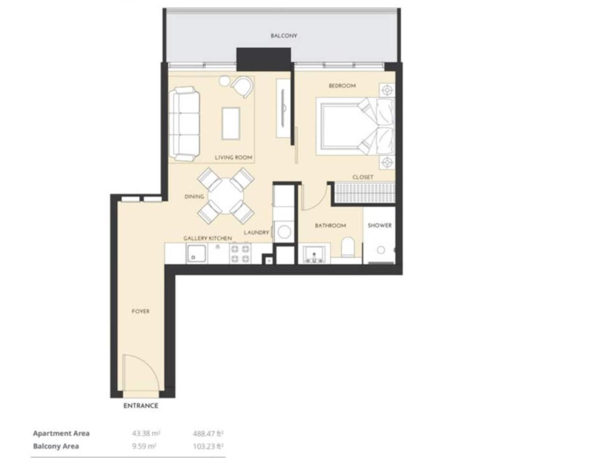 Promo I Sea View I 1 Bedroom Apartment I Studio One Tower I Dubai Marina Buitenkant foto